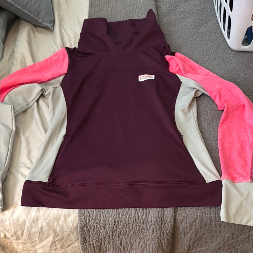 Obermeyer Burgundy and Pink Pullover